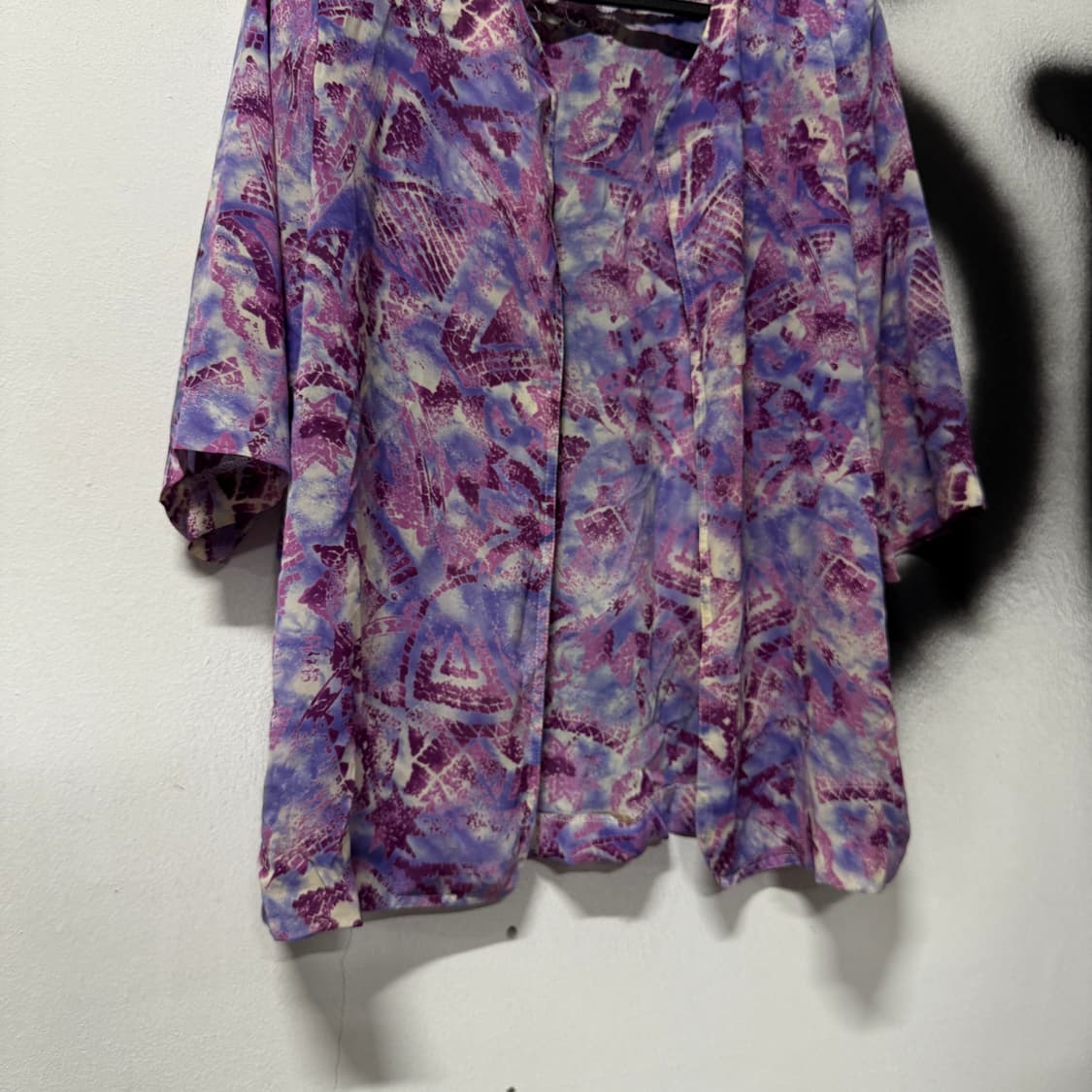 VTG 빈티지 모리 하와이안 패턴 오픈 셔츠 상품이미지4