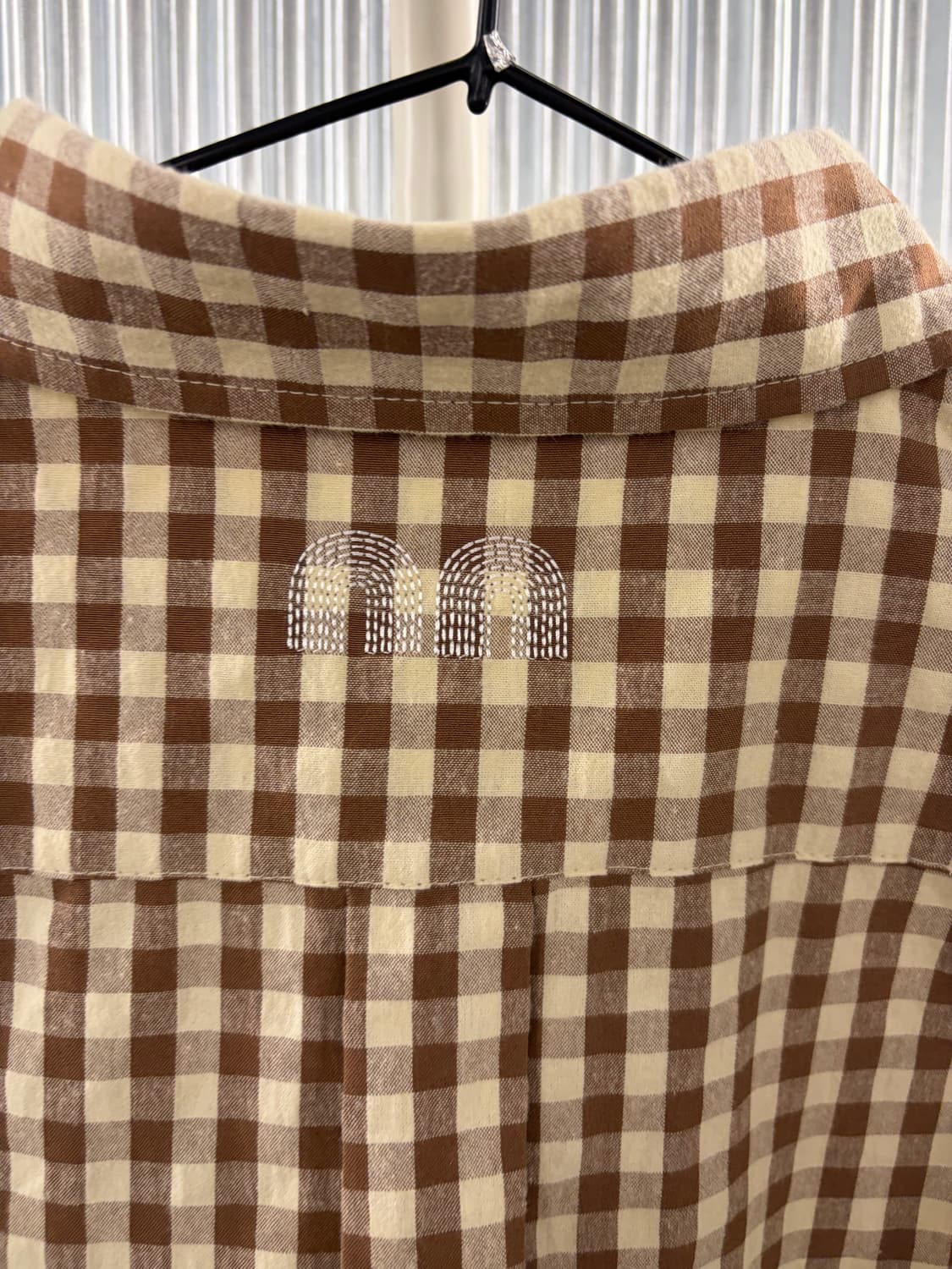 Not New check nn shirt brown 2 상품이미지6
