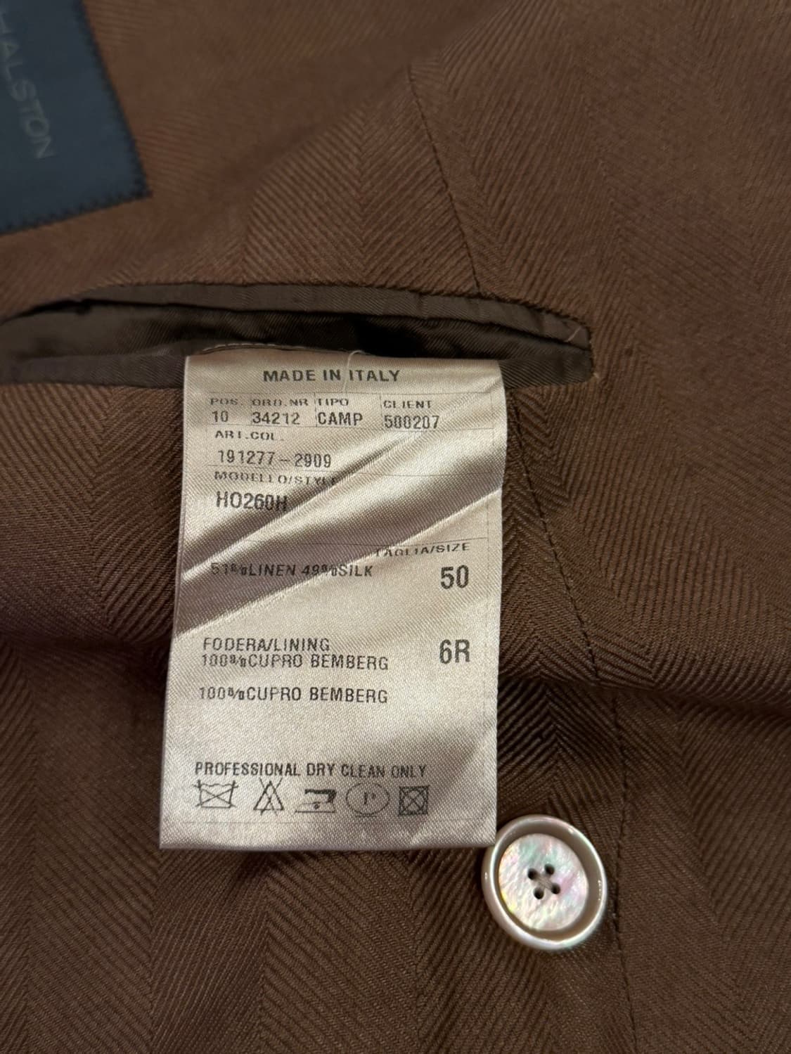 HALSTON 더블 브레스티드 자켓 100~103 상품이미지9