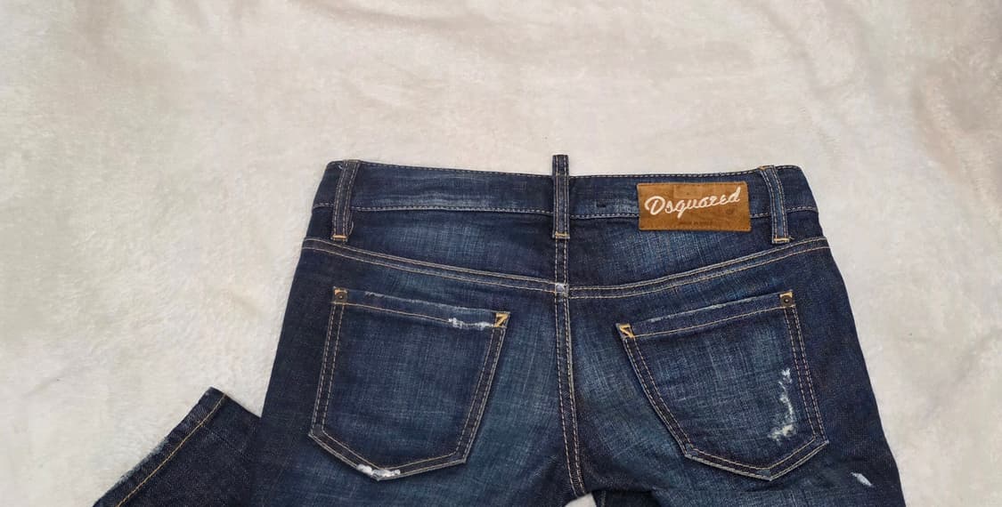 DSQUARED 디스퀘어드 밑단 지퍼 데님 팬츠 상품이미지4