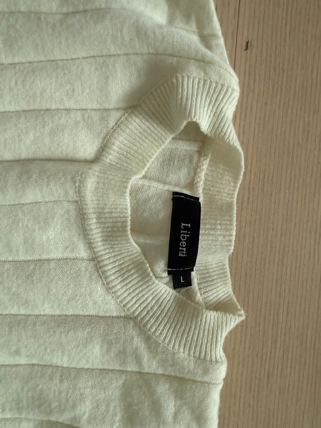 머슬핏 니트 반팔 L  상품이미지2