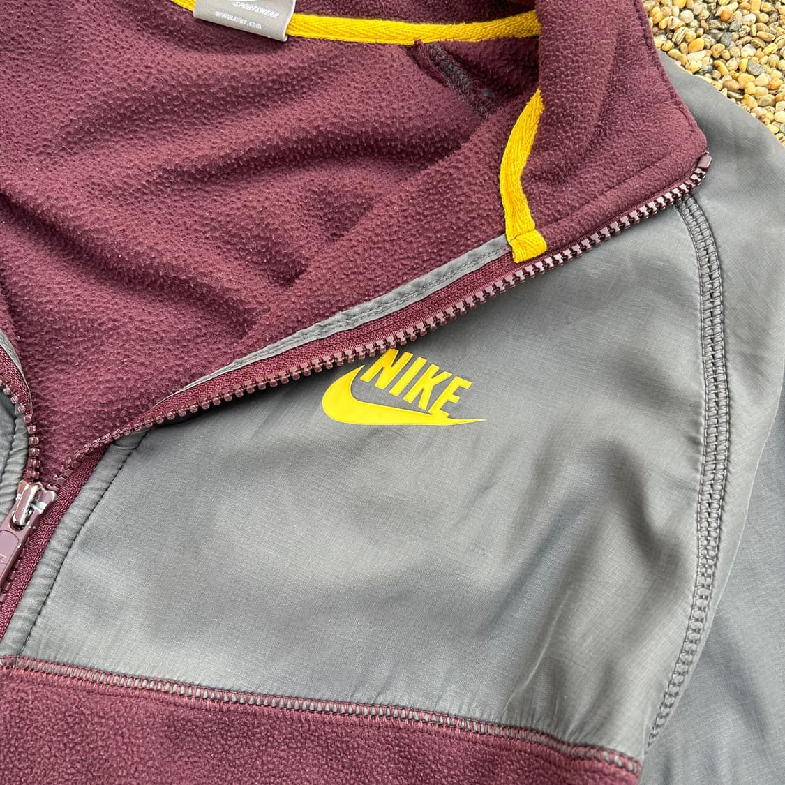 나이키 버건디 올드스쿨 바람막이 (기모) 상품이미지5