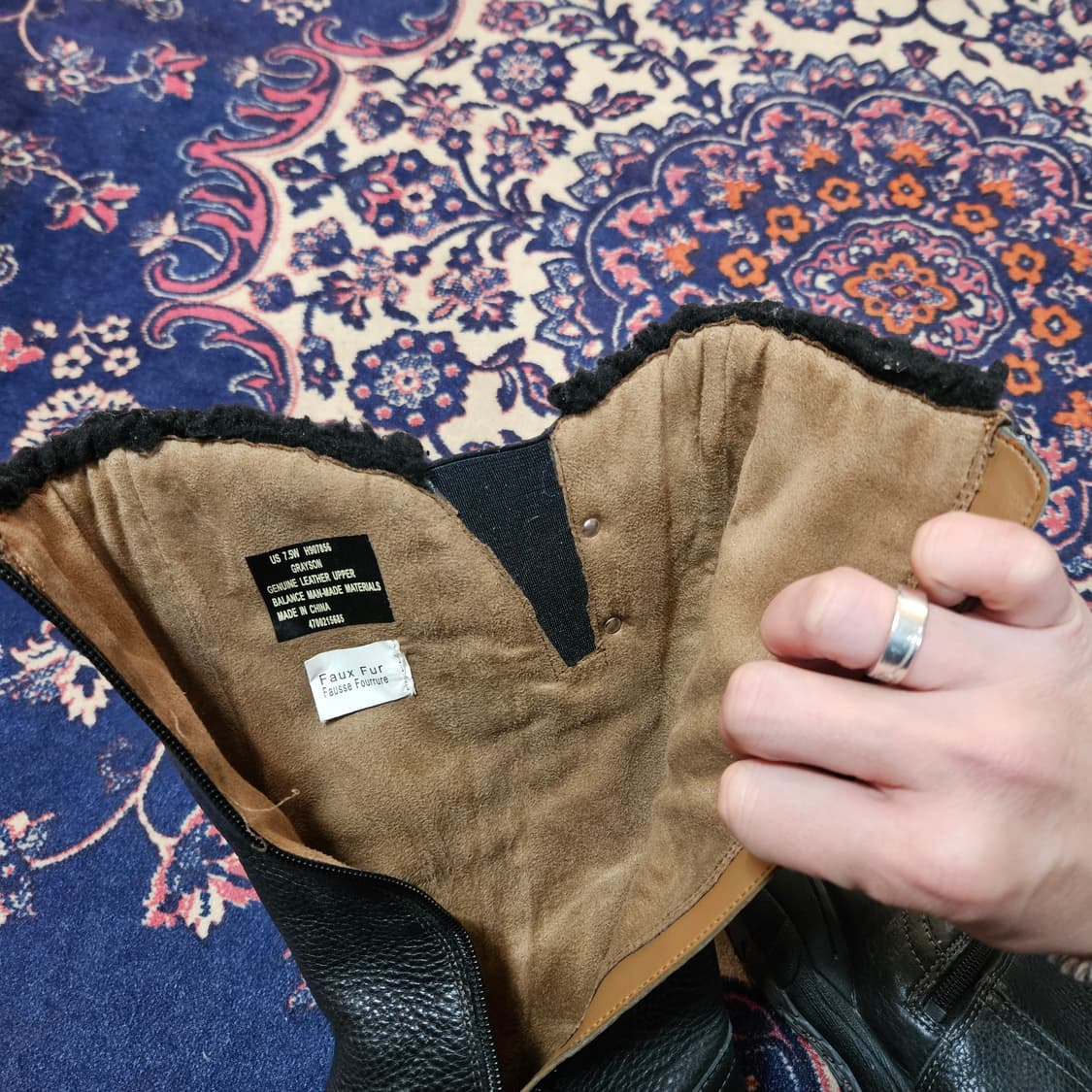 허쉬파피(Hushpuppies) 사이드 양털 미들 부츠 us 7.5 상품이미지8