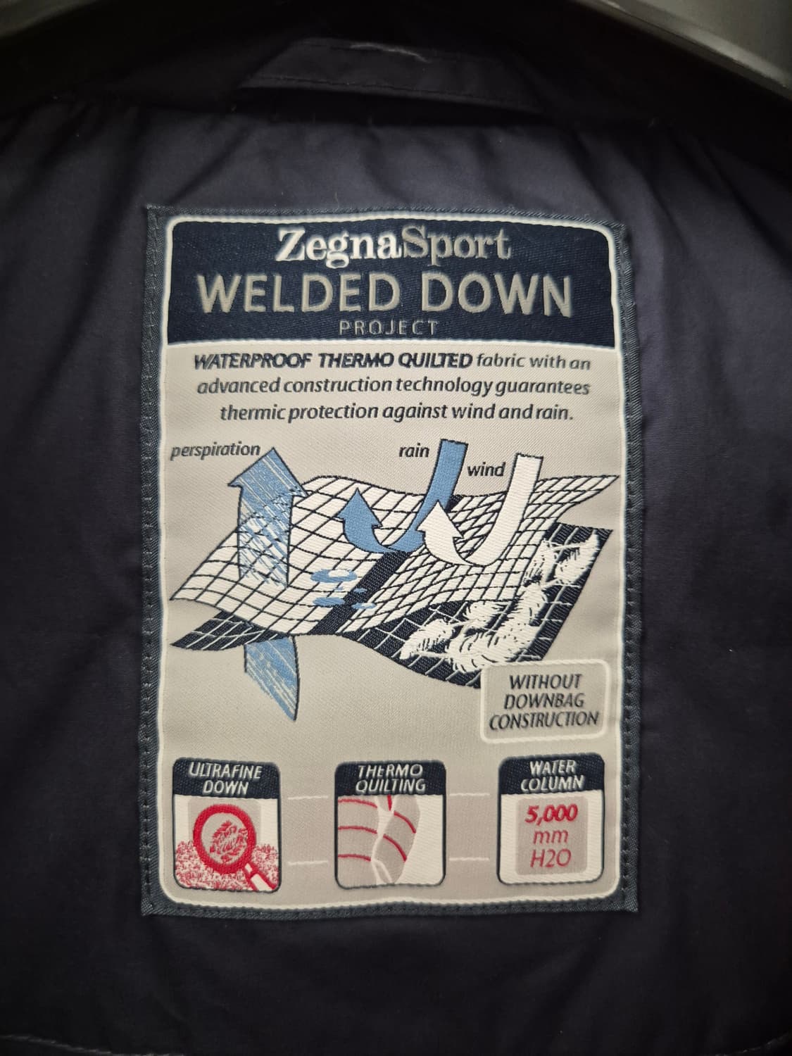 제냐 스포츠 남성 패딩 L 사이즈 네이비 상품이미지7