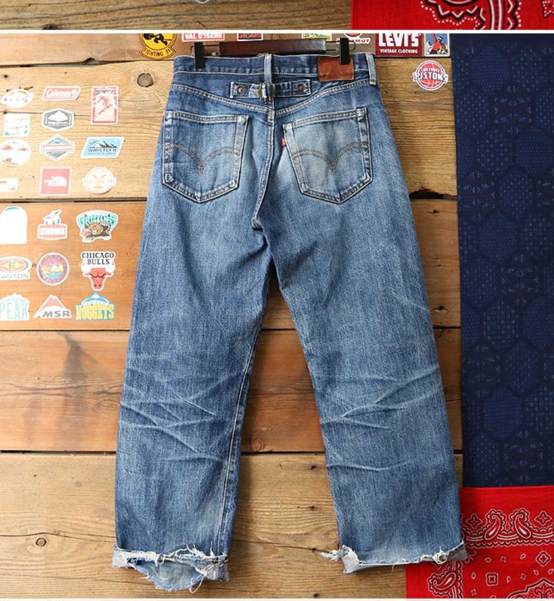 
일본판 90S LEVIS LVC 리바이스 702XX 빅 E 셀비지 데님 상품이미지4