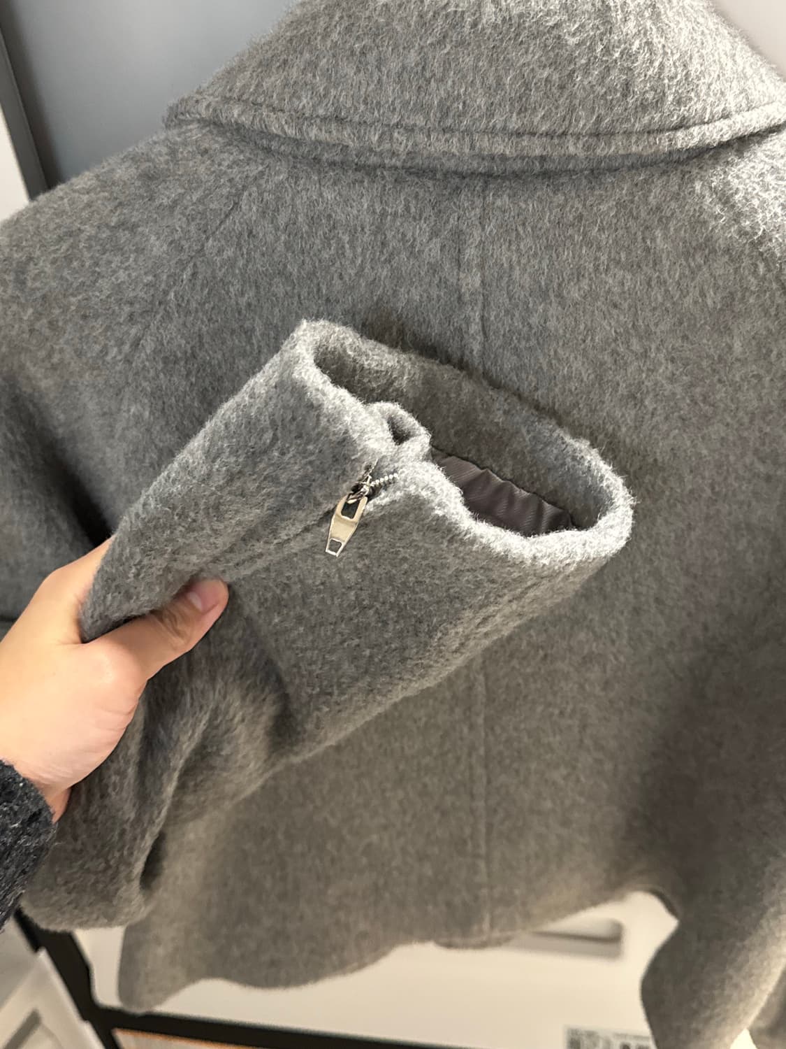 트리밍버드 트라움 숏 집업 그레이 상품이미지4