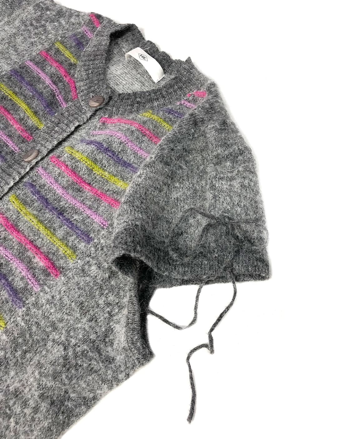 Vintage 니트 반팔 가디건  상품이미지6