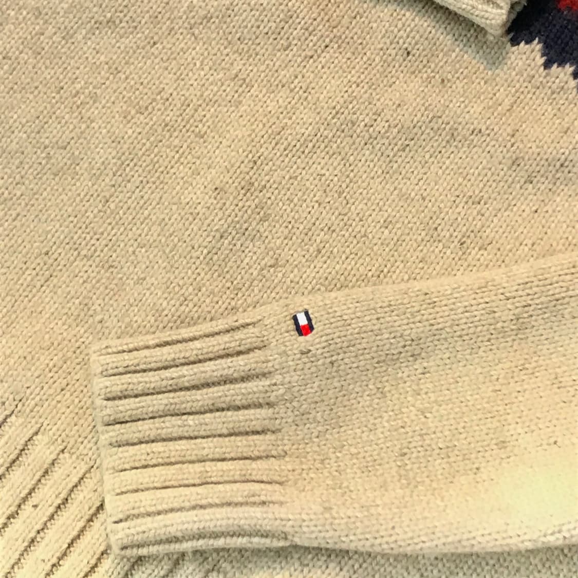 타미힐피거 베이지 페어아일 울 반집업 풀오버 남성 102 105  상품이미지4