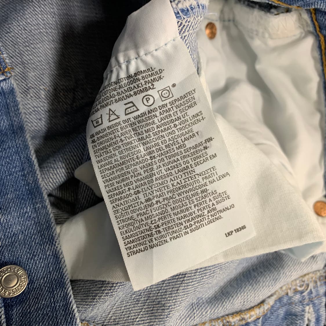 빈티지 리바이스 501 워싱 데님팬츠(29사이즈) 남자청바지 연중청 상품이미지8