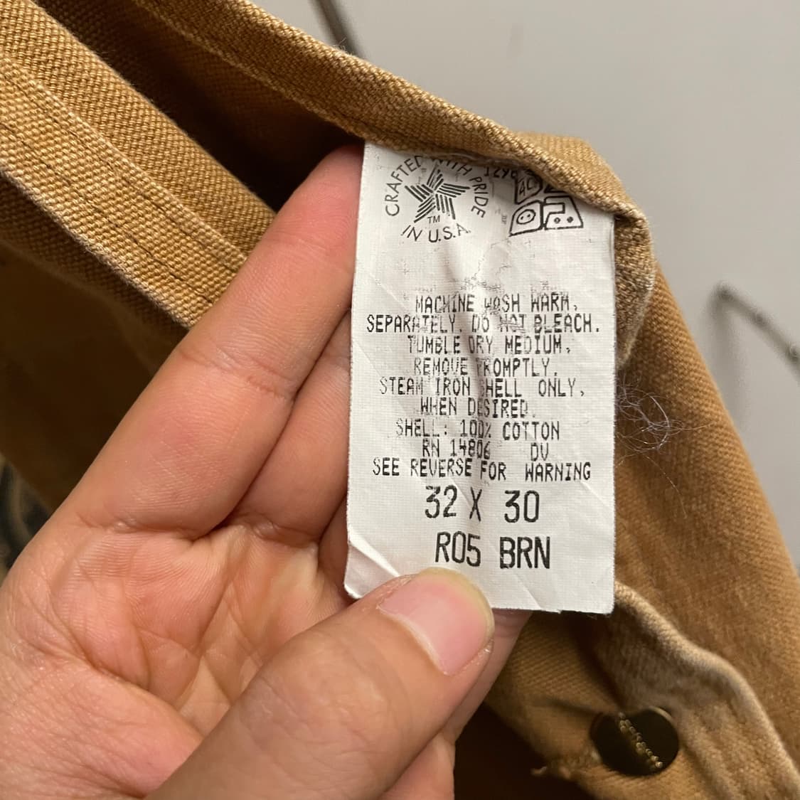 90s 칼하트 오리지널 워크 웨어 더블니 오버롤 데님 멜빵 상품이미지9