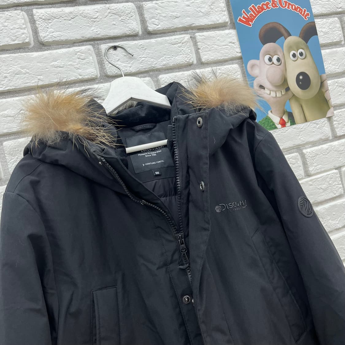 디스커버리 오리털 블랙 패딩-L 100 상품이미지2