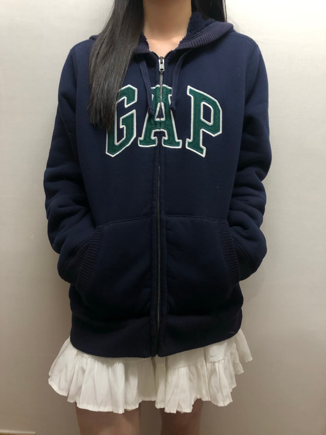 빈티지 갭 네이비 후드집업 상품이미지2