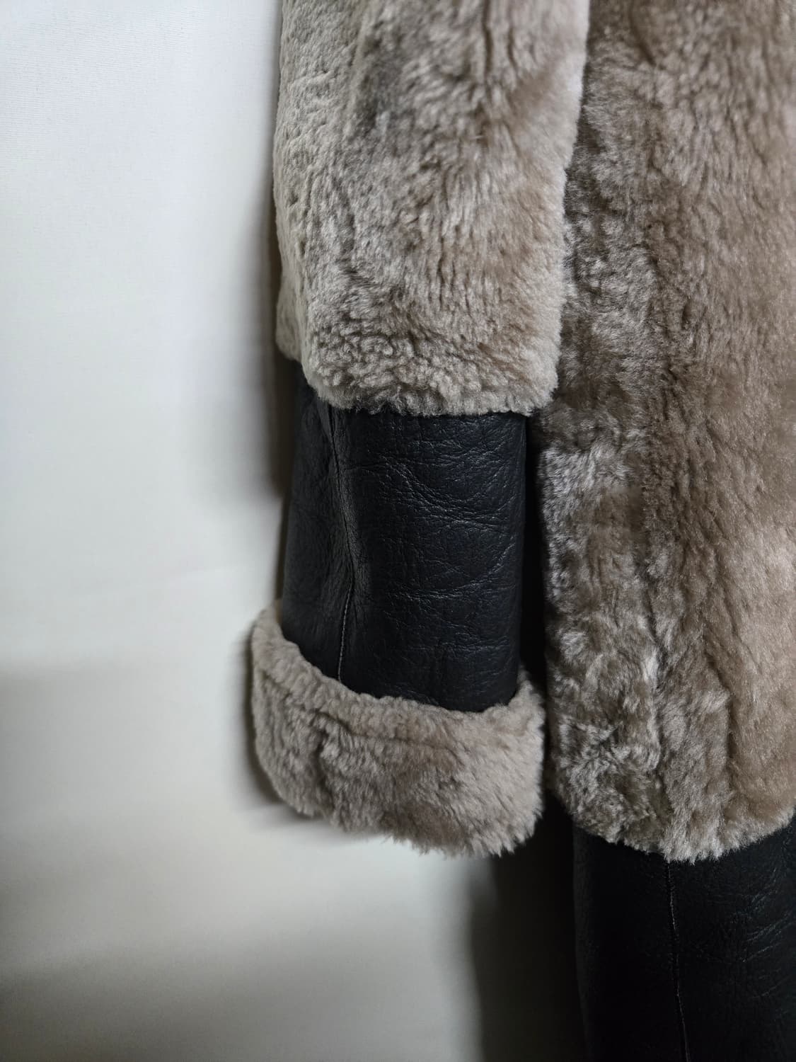 PURPLE QUALITY 코펜하겐 양모 무스탕 코트 M 상품이미지4