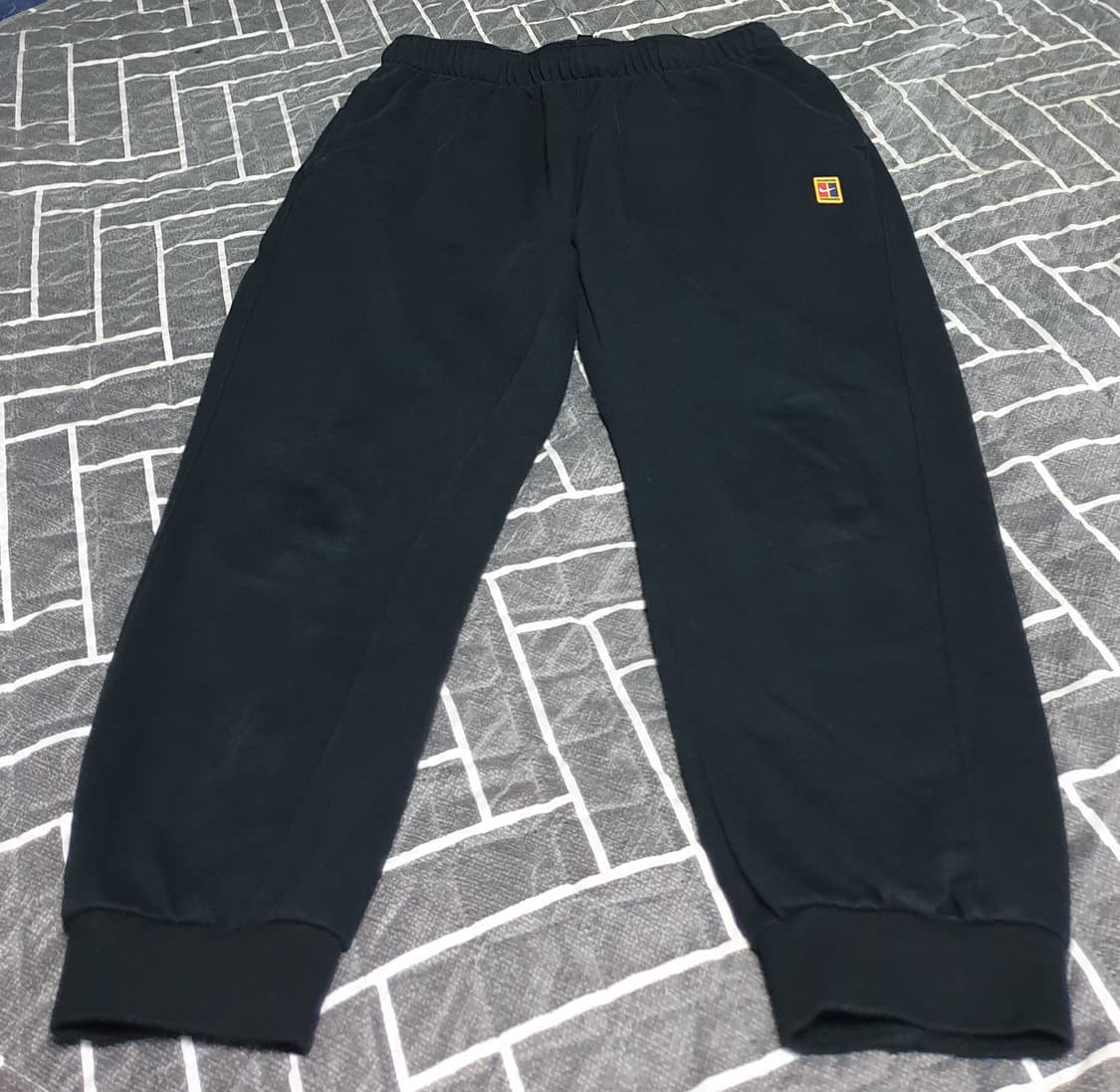 나이키 코트 드라이핏 헤리티지 프렌치 조거팬츠 블랙 (XL) 상품이미지1