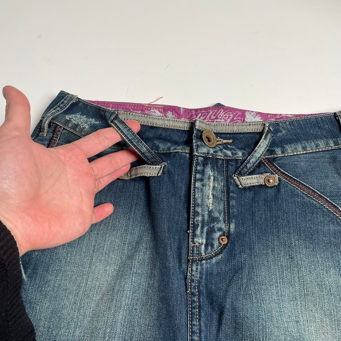 Tough jeansmith 스티치 미니 스커트 상품이미지5