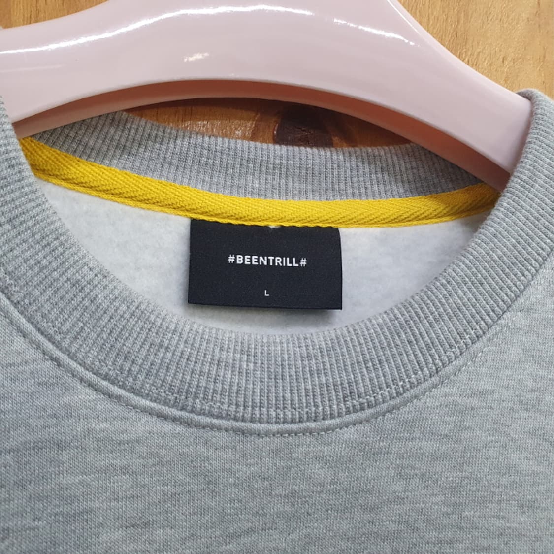 빈트릴 기모 맨투맨 해시태그 남여공용(100) 상품이미지8