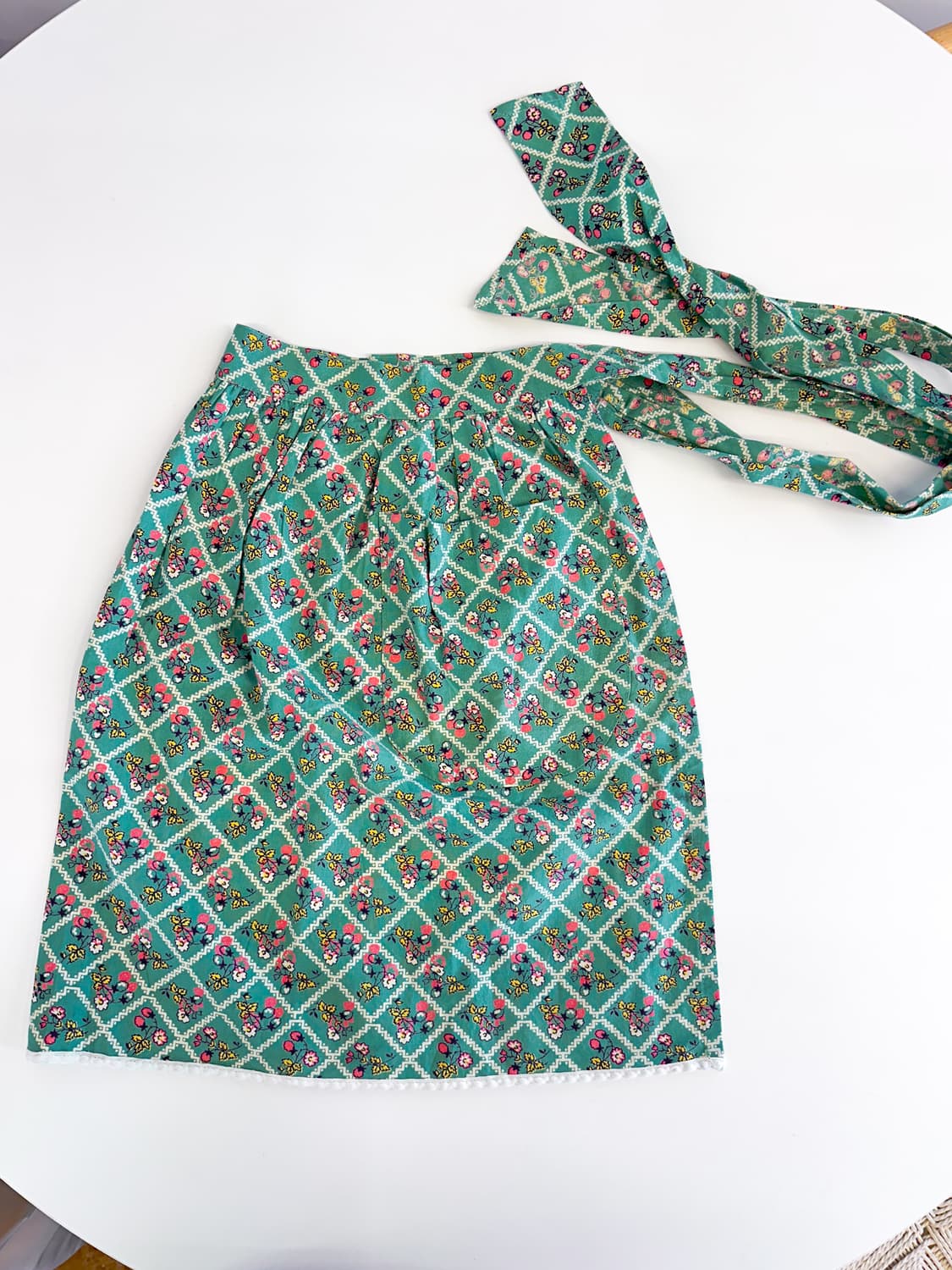 🌼💚빈티지 산딸기 플라워 하프 에이프런🍓🌿 상품이미지9