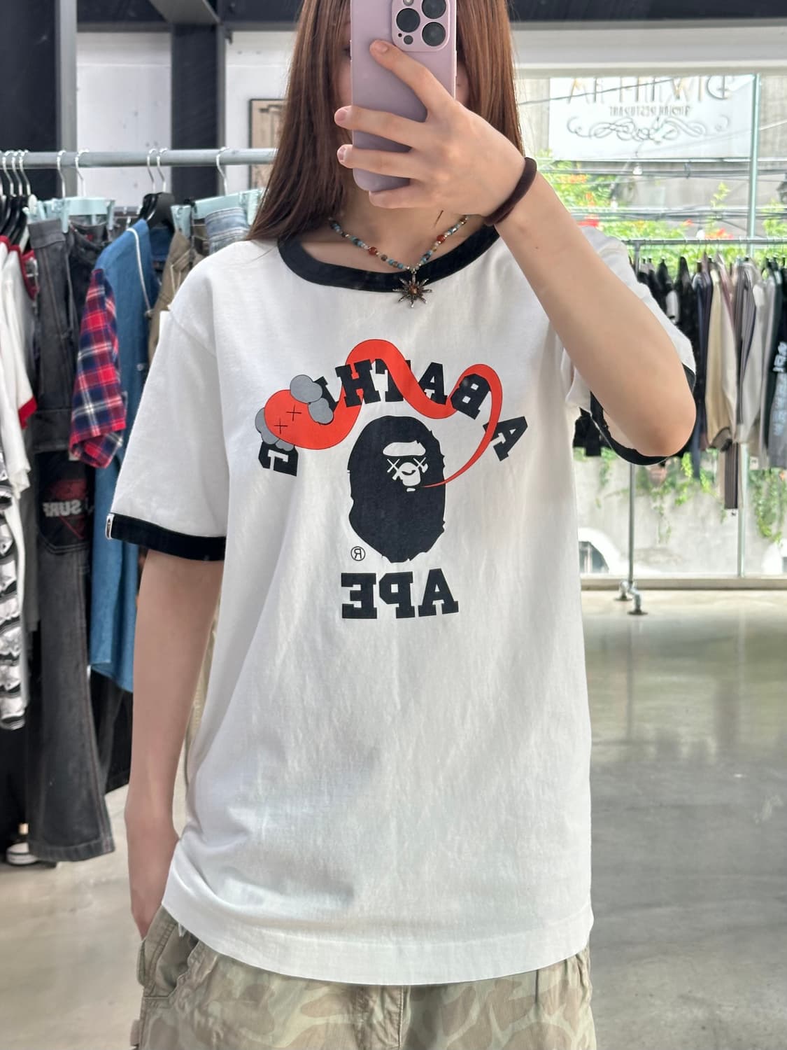 베이프 링거 반팔티셔츠 상품이미지3