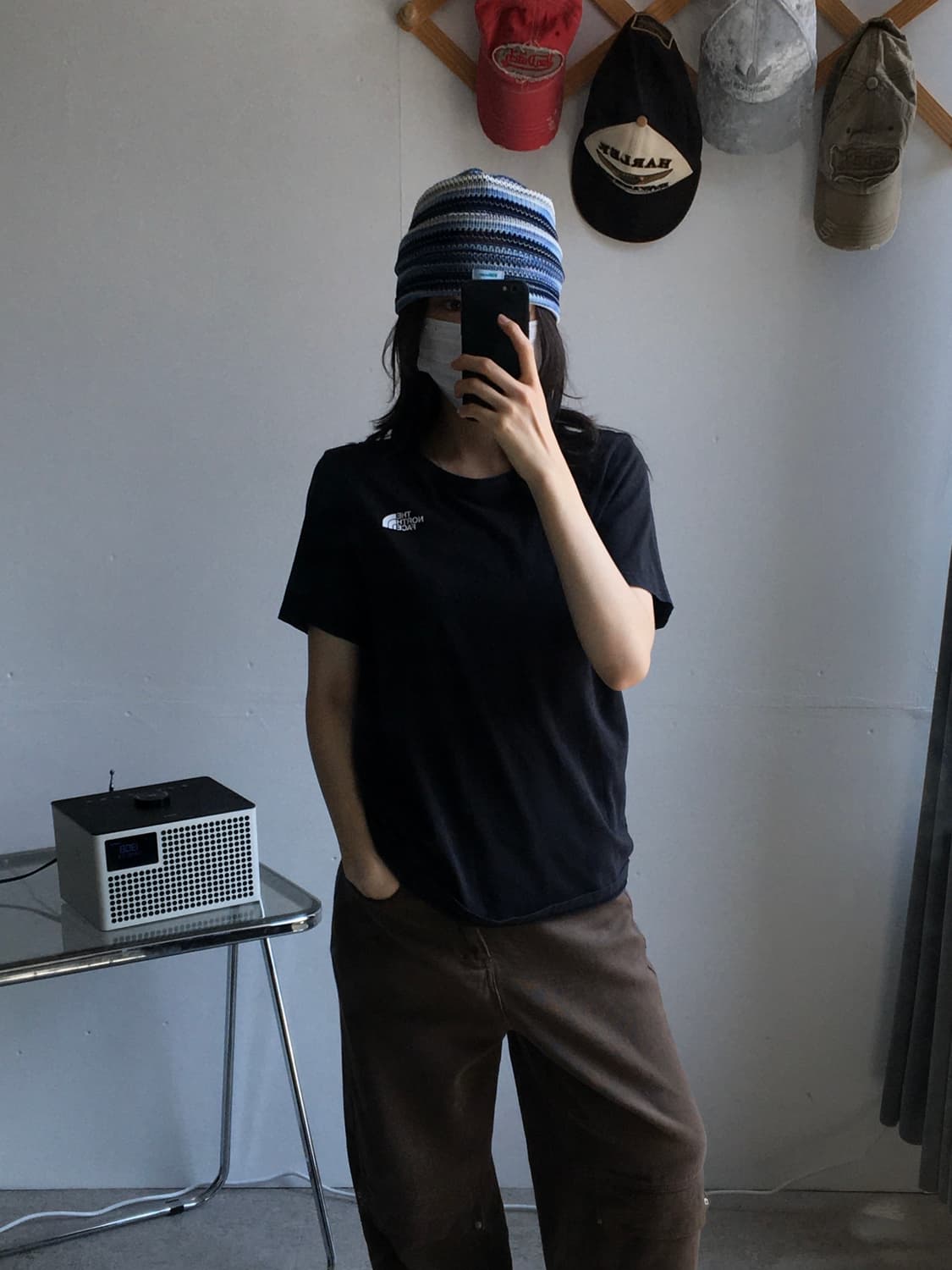 노스페이스 가슴로고 반팔티셔츠 상품이미지1