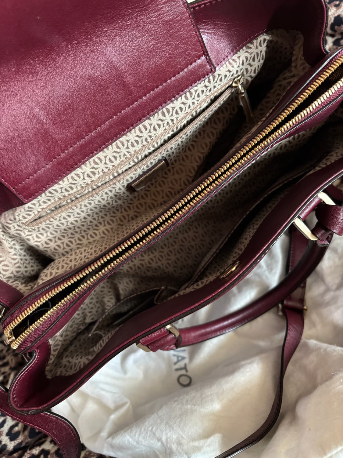 vintage louis quatorez wine leather bag 상품이미지9