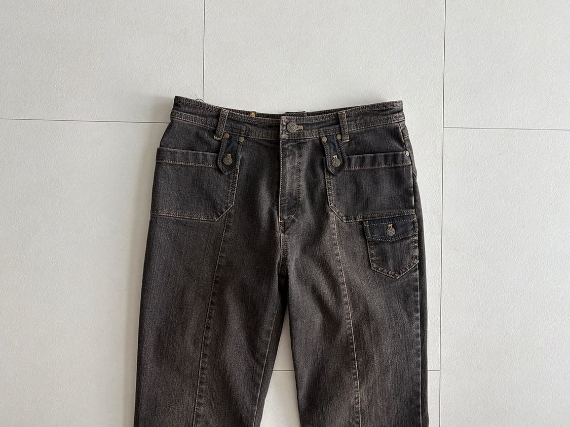 retro button semi bootcut jeans 상품이미지2