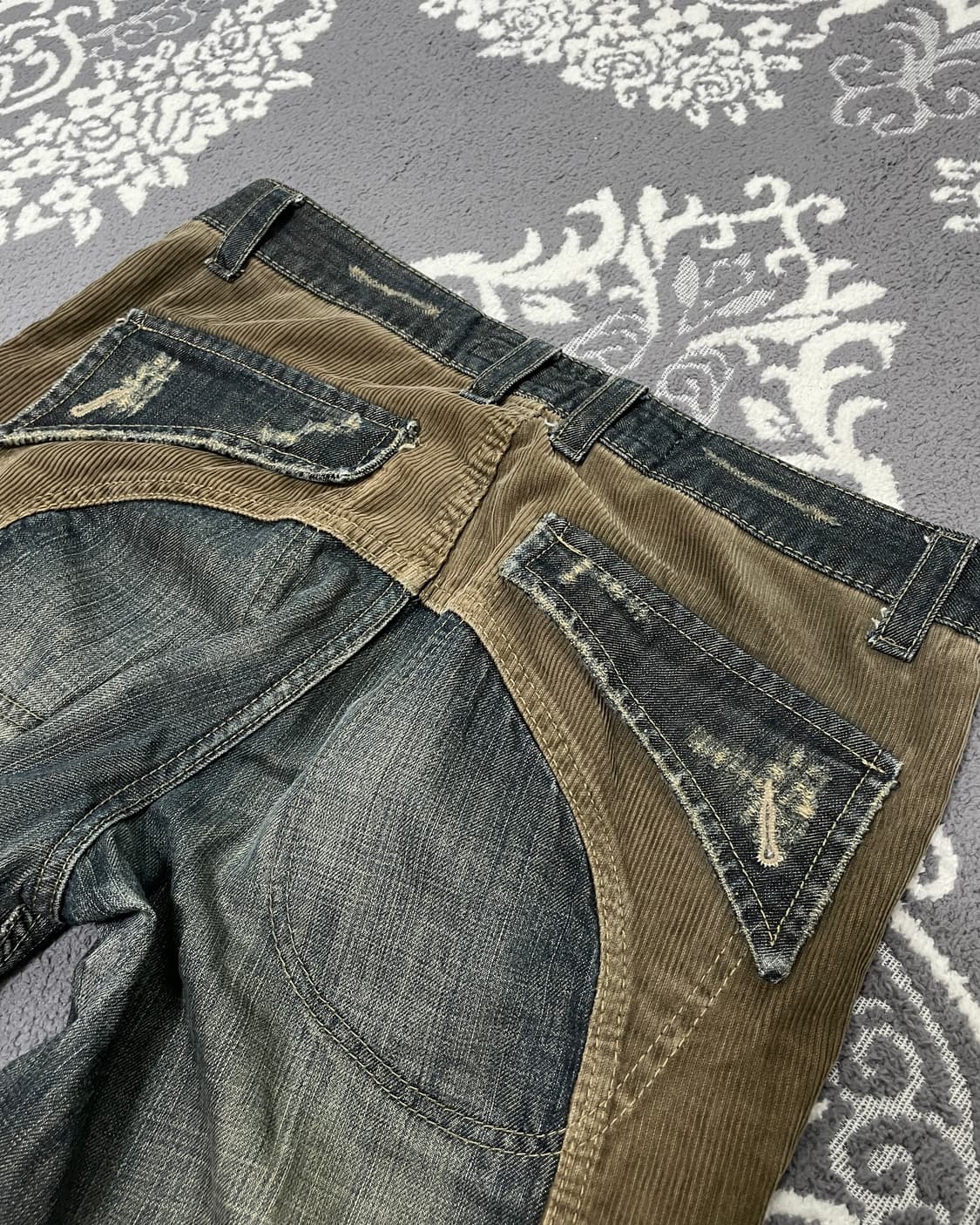 S.nik Jeans 웨스턴 패치워크 데님 팬츠 상품이미지8