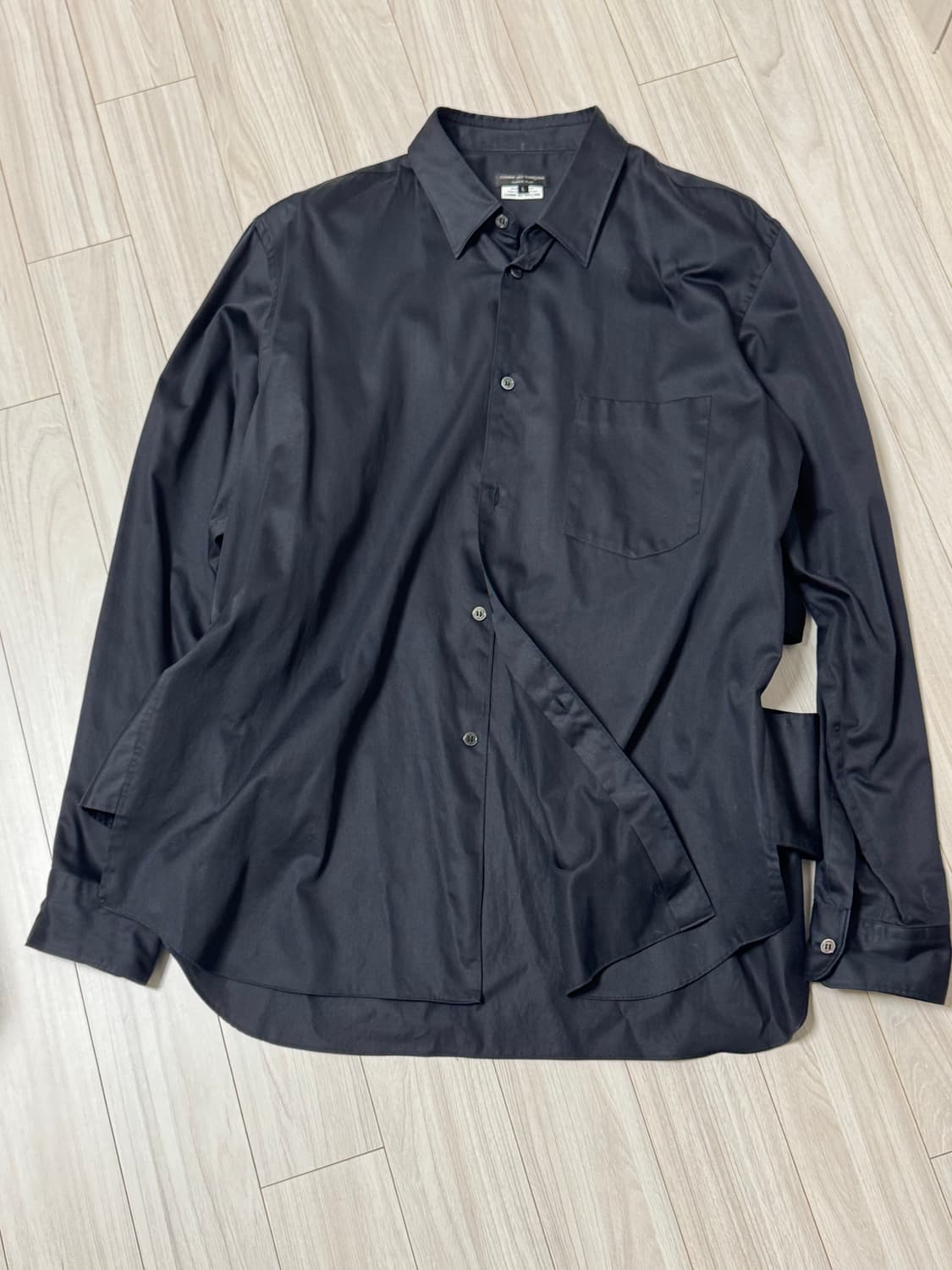 꼼데가르송 옴므플러스 셔츠 블랙 상품이미지1