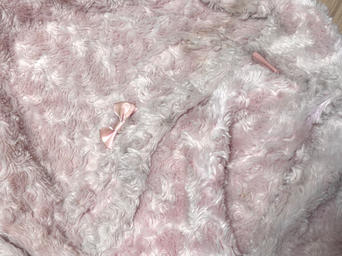 빈티지 로즈보아 리본 퍼 가방 백팩 러블리 히메갸루 상품이미지2