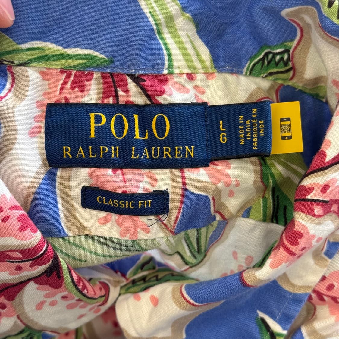 L 폴로랄프로렌 꽃무늬 하와이안 반팔 셔츠 상품이미지4