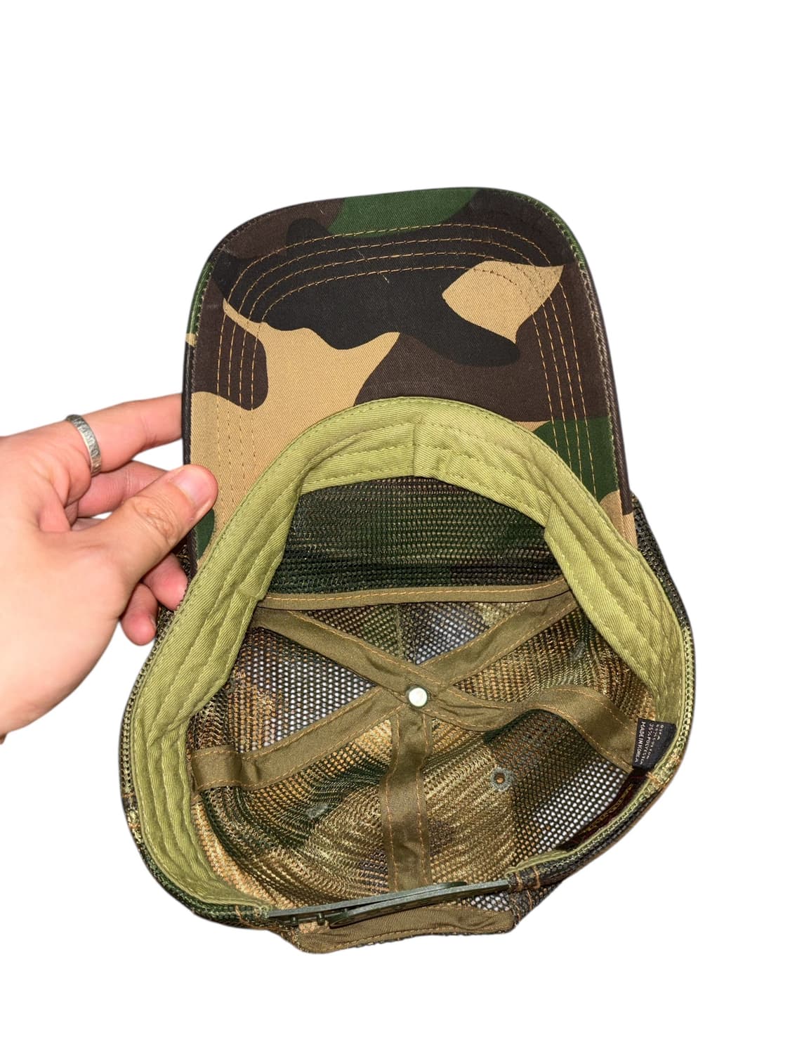 본더치 카모 패턴 메쉬 트러커볼캡  상품이미지9