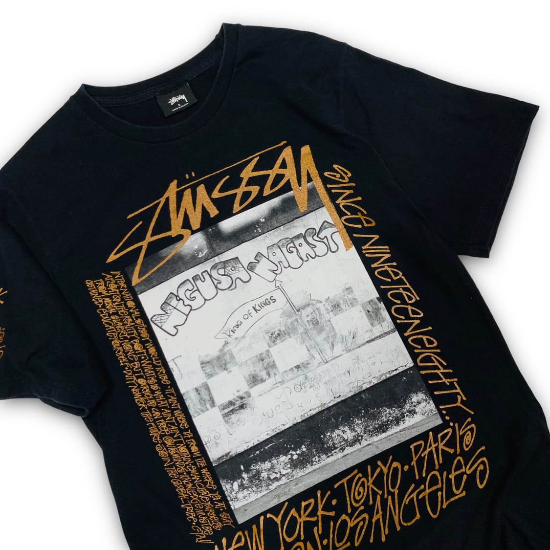 스투시 벽화 아트워크 레터링 반팔 티셔츠 상품이미지2