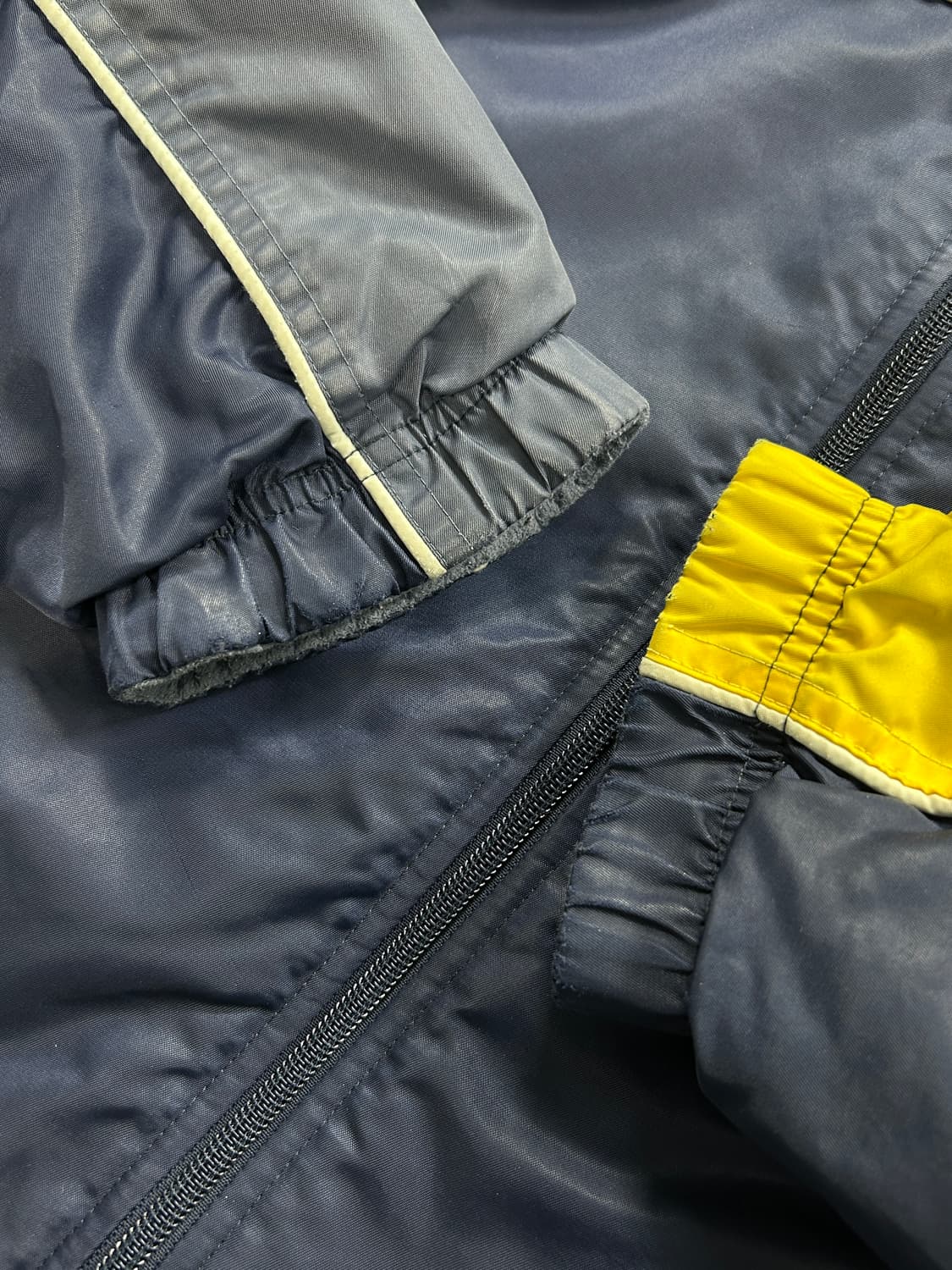 나이키 90‘s 네이비 옐로우 리버시블 플리스 바람막이 자켓 L   상품이미지7