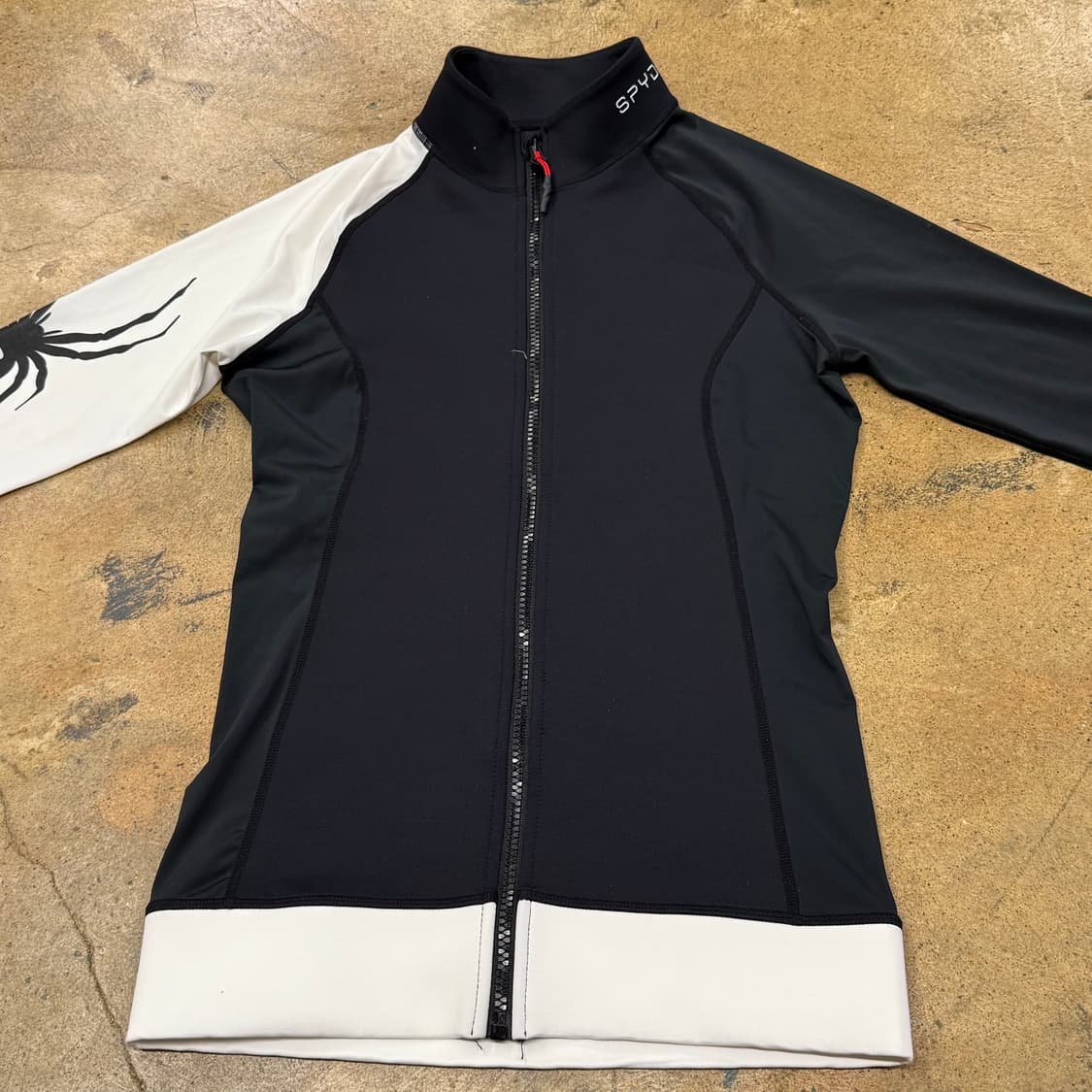 [정품/M] 스파이더 블랙 화이트 집업 져지 b19 상품이미지3