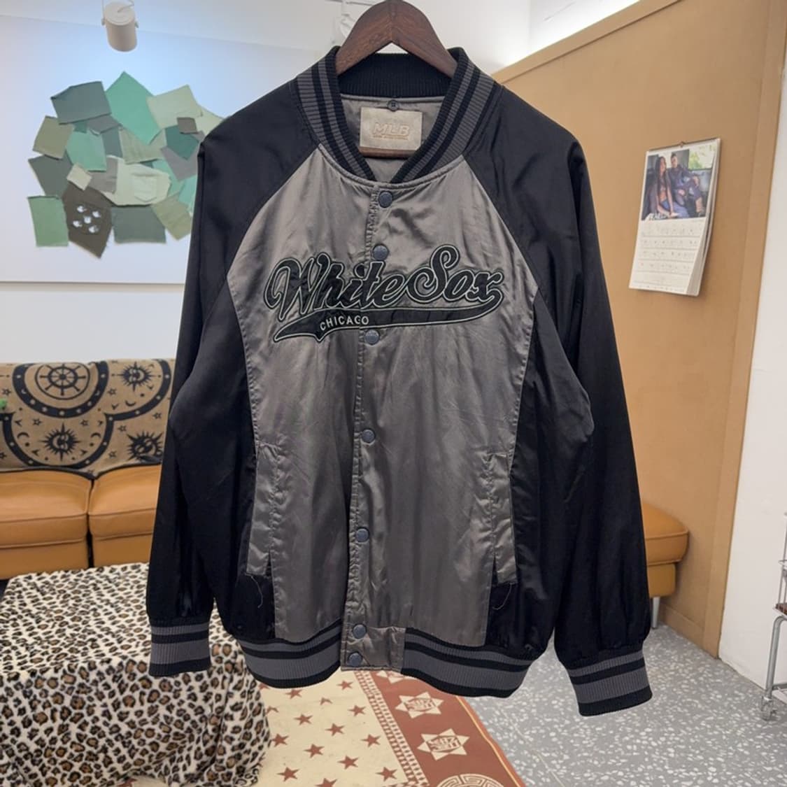 MLB 올드스쿨 시카고 화이트삭스 바시티 자켓 100 C09132 상품이미지3