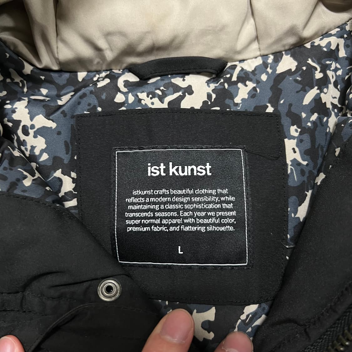 이스트 쿤스트 남성 덕다운 후드 파카 패딩 점퍼 [블랙] L/100 상품이미지4