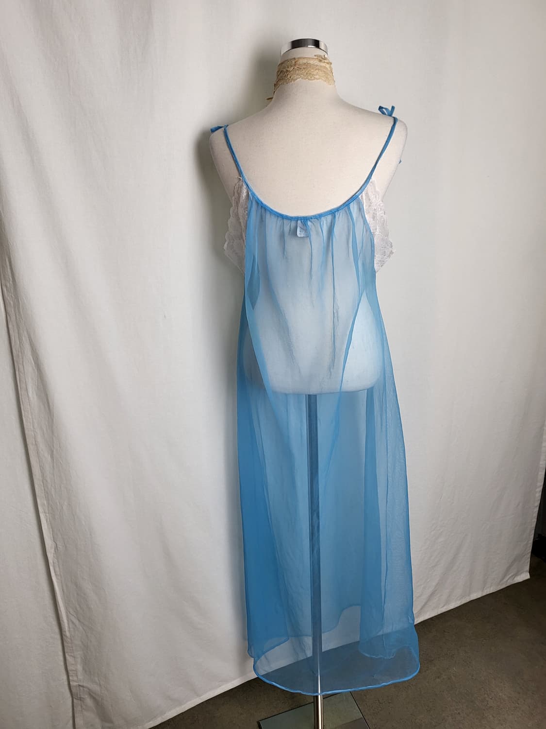 빈티지 시스루 롱 슬립 드레스 상품이미지4