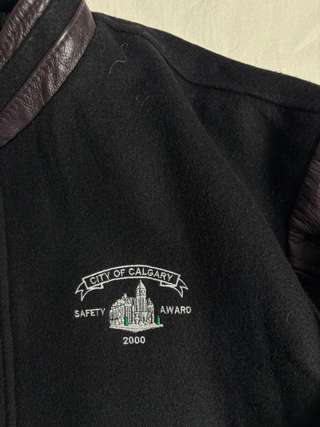 Canada Sports Wear 캐나다스포츠웨어 울혼방 가죽자켓 XXL 상품이미지3