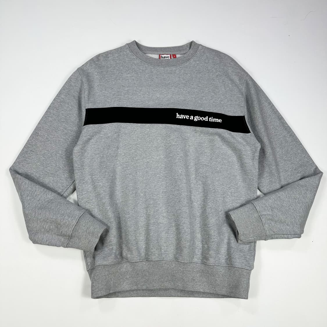 해브어굿타임 (해굿타) 그레이 크루넥 맨투맨 (M) 상품이미지2