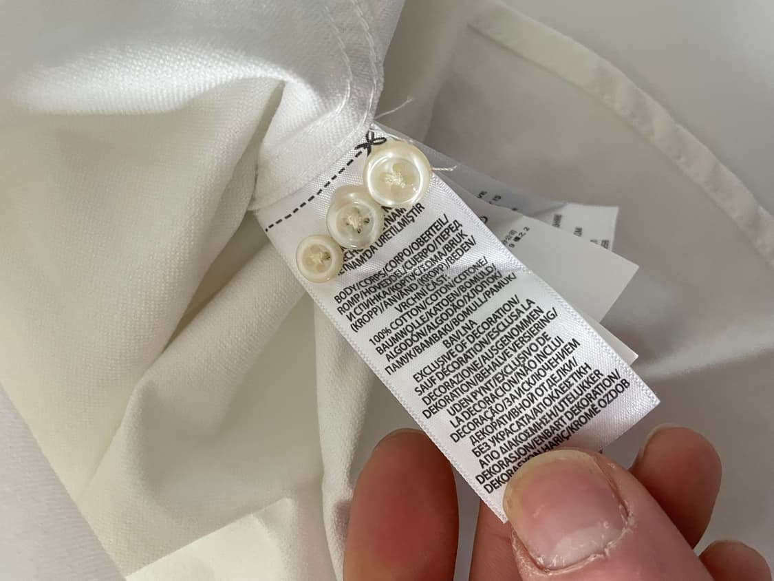 폴로 클래식핏 화이트 옥스포드 셔츠 M 상품이미지4