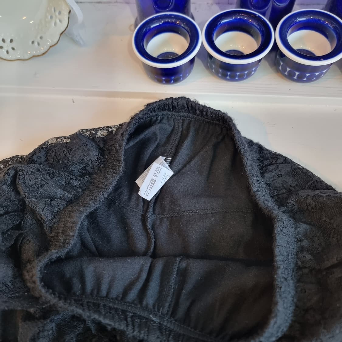 일본빈티지 고스무드 레이스 프릴 쇼츠 상품이미지4