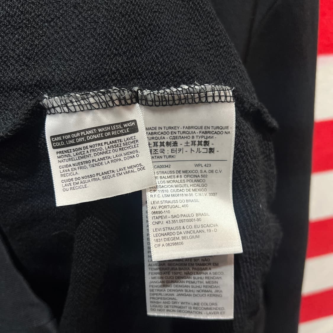 리바이스 로고 후드티 상품이미지4