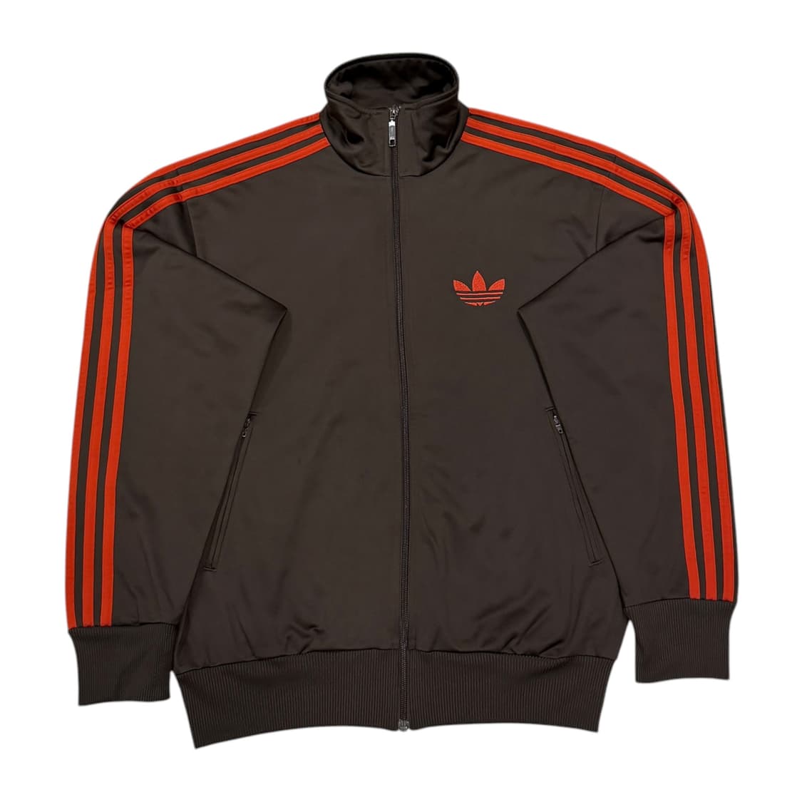 아디다스 빈티지 희귀 파이어버드 브라운 오렌지 트랙탑 져지 자켓 M 상품이미지1