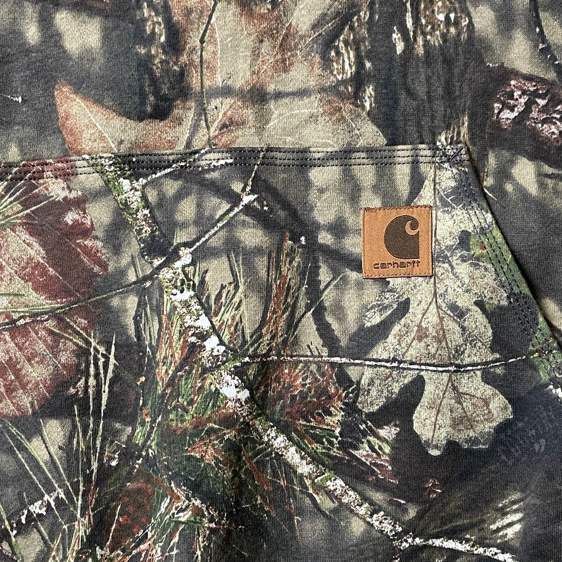 CARHARTT 칼하트 빈티지 카키 패턴 코튼 후드티 A00431 상품이미지8