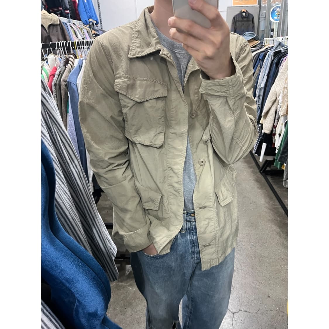 URBAN REPUBLIC 나일론 사파리 자켓 L 상품이미지2