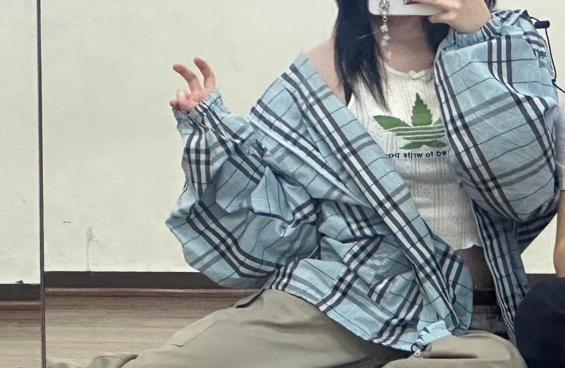 버버리 체크 바람막이 상품이미지4