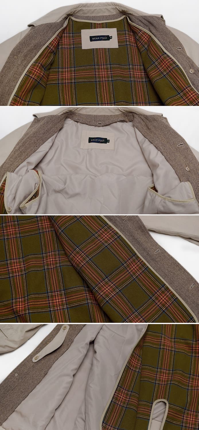 빈폴 클래식 울체크 라이너 패디드 발마칸 코트 (100+) 상품이미지7