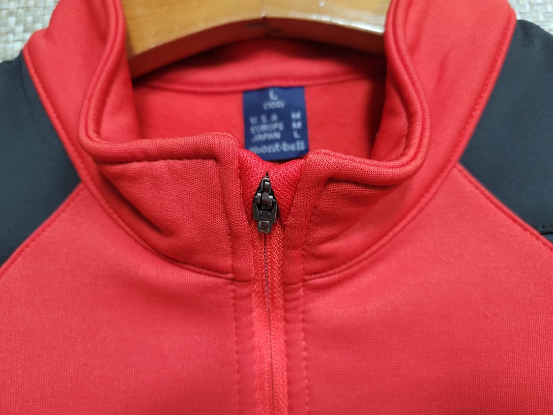 L 100사이즈 몽벨 기모 하프 집업 티셔츠 등산 아웃도어  상품이미지3