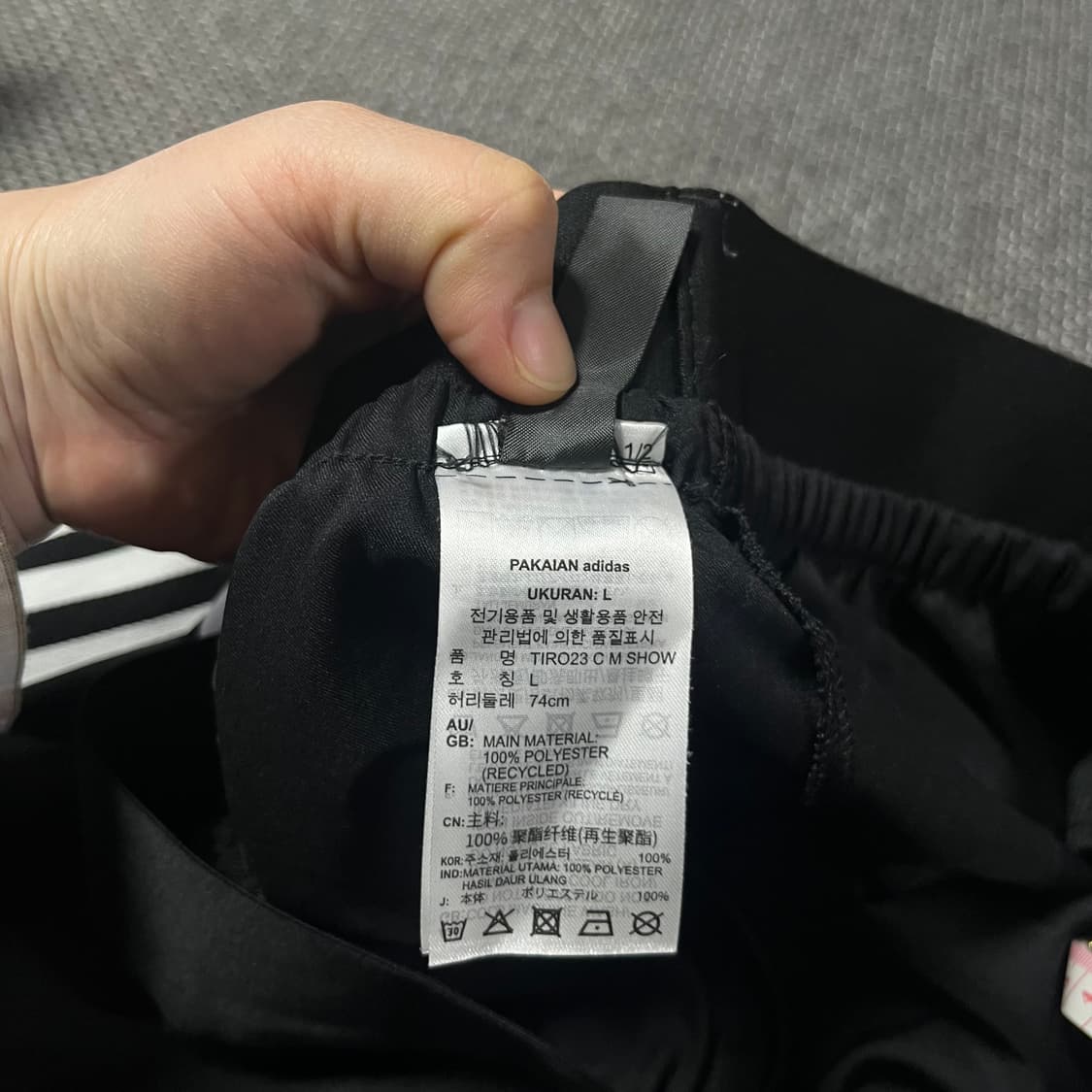 아디다스 삼선 반바지 블랙 L 상품이미지3