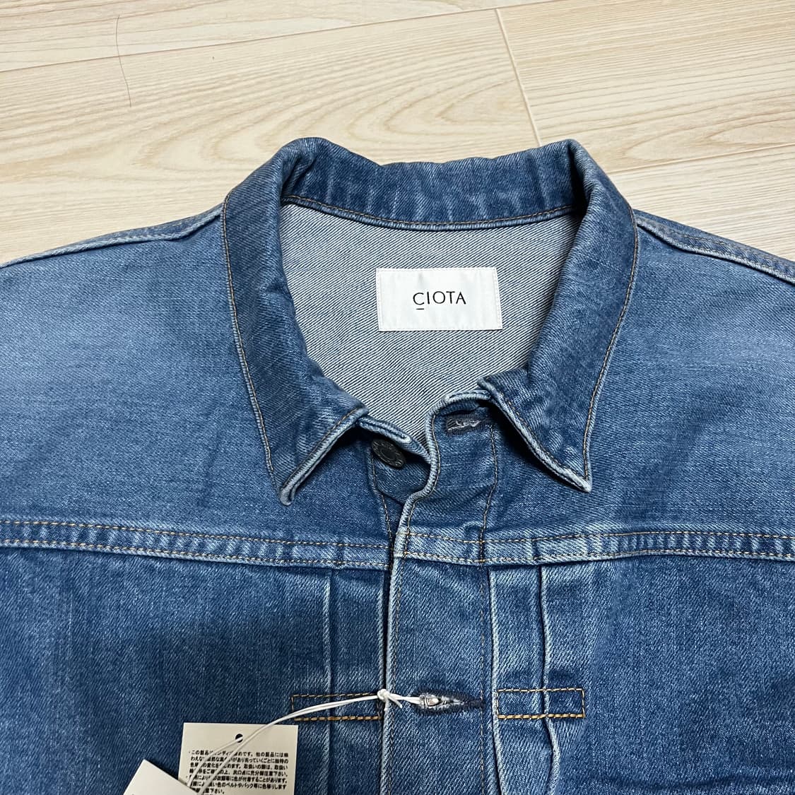 새상품] 시오타 1세대 데님 자켓 42 라이트 블루 상품이미지3