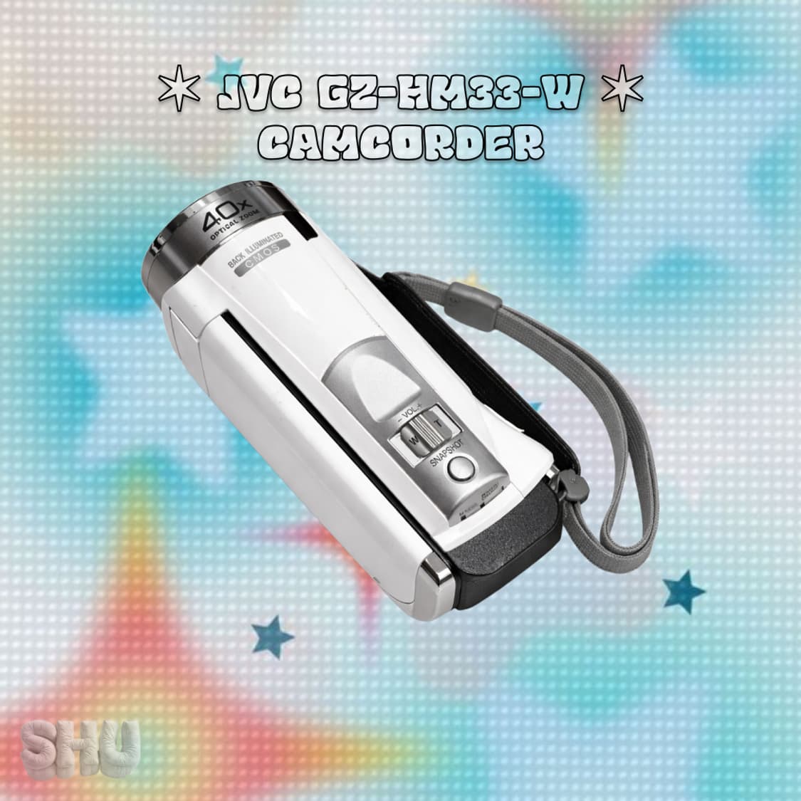 JVC 빈티지 디지털 캠코더 GZ-HM33-W 화이트 상품이미지5